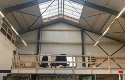 Nieuwbouw zadeldak lichtstraat Tzummarum