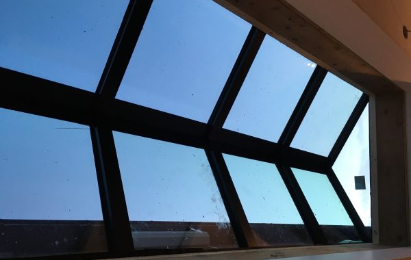 Nieuwbouw glas lichtstraat koepel Genemuiden